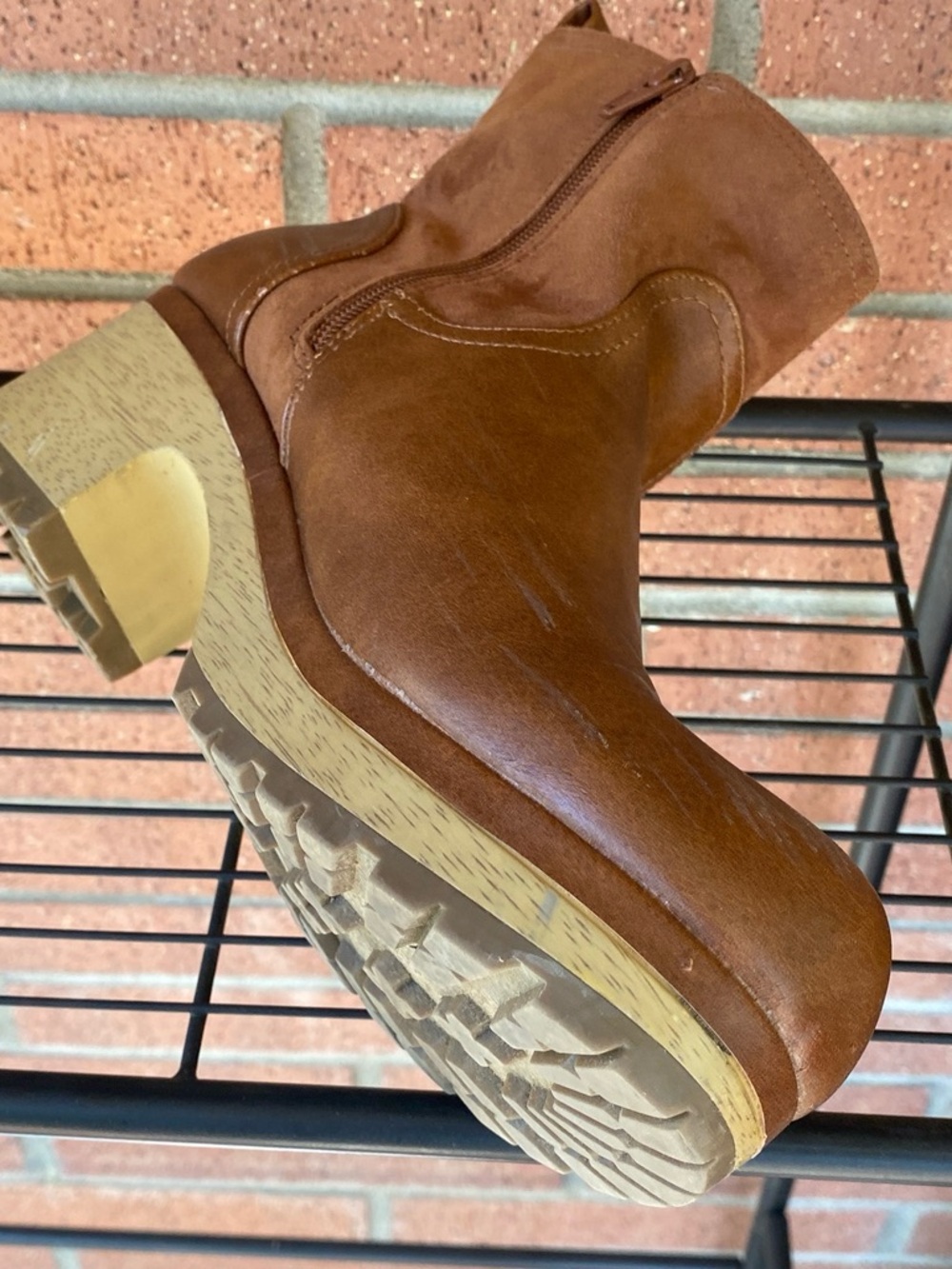 Women's Brown Leather Ankle Boots - Cozy Lined Chelsea Style - Picture 4 of 14